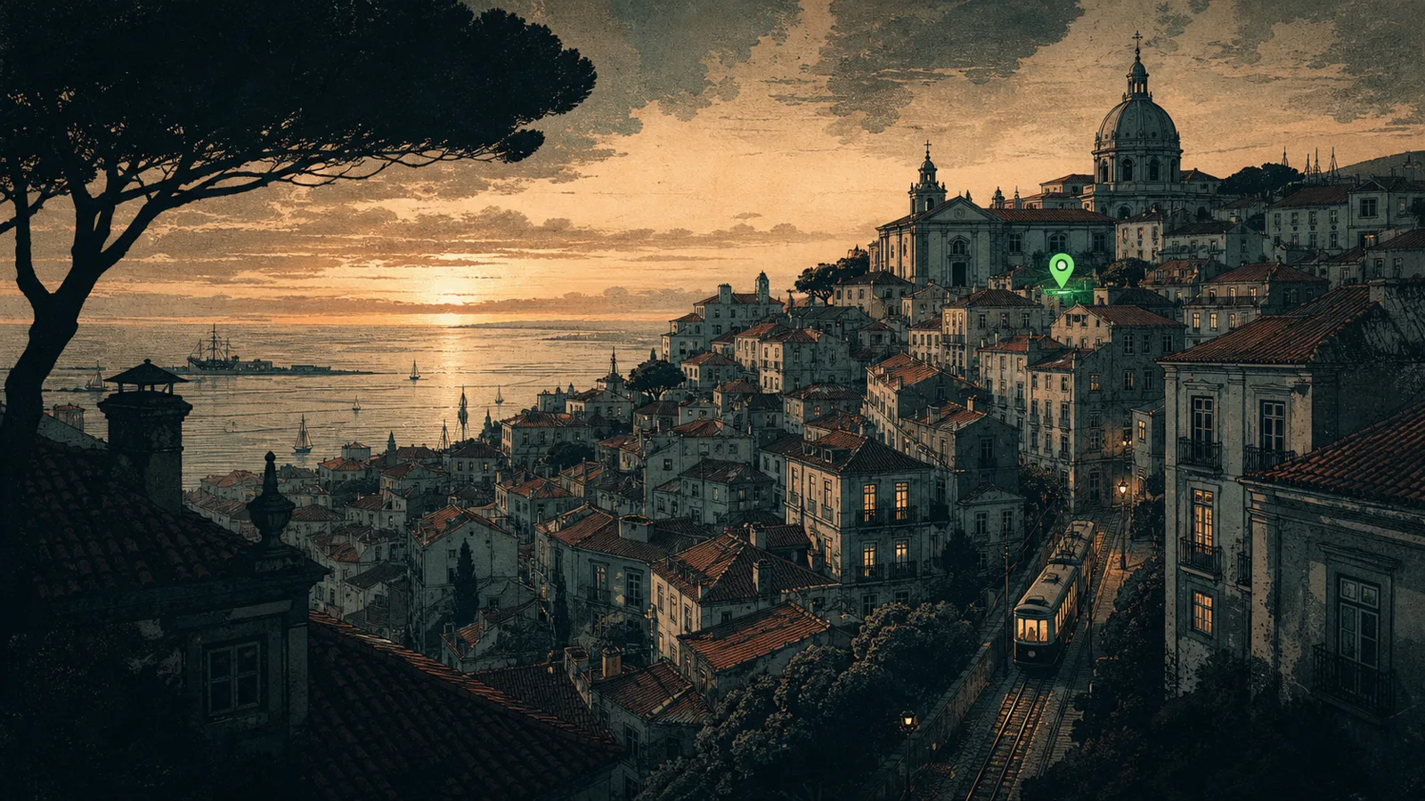 Lisbon city image from the IndepAI brand system